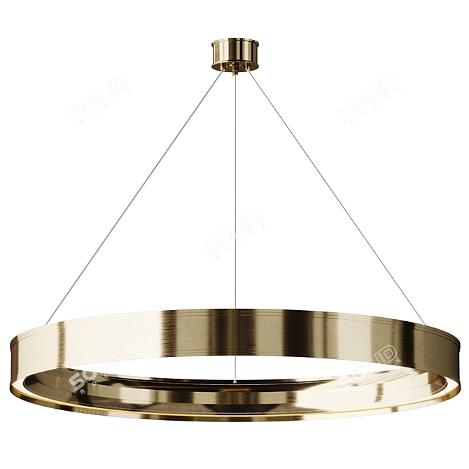 Elegant Connery Ring Chandelier 3D model image 1