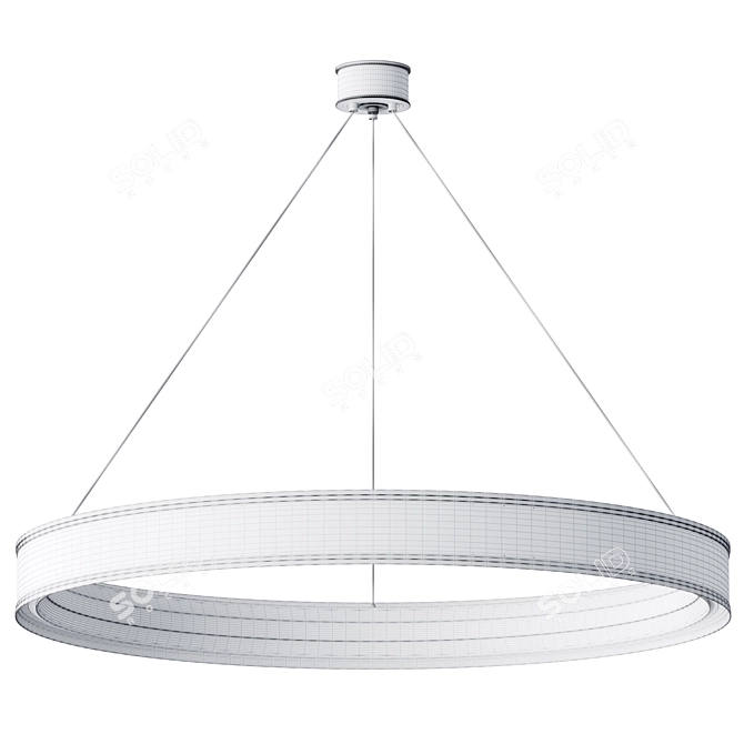 Elegant Connery Ring Chandelier 3D model image 2