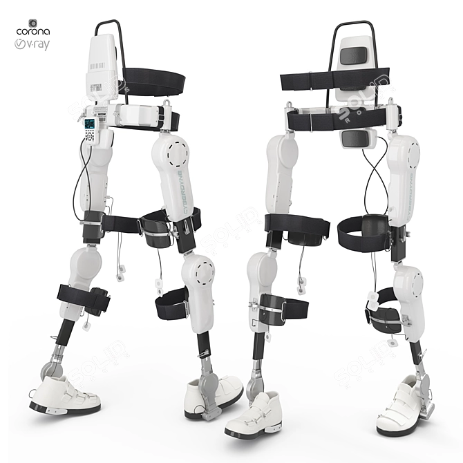 Advanced Robot Prosthetic Exoskeleton 3D model image 1