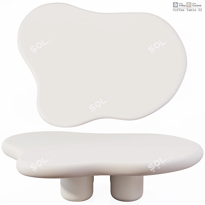 Luxury Wooden Bathroom Stools Ensemble 3D model image 1