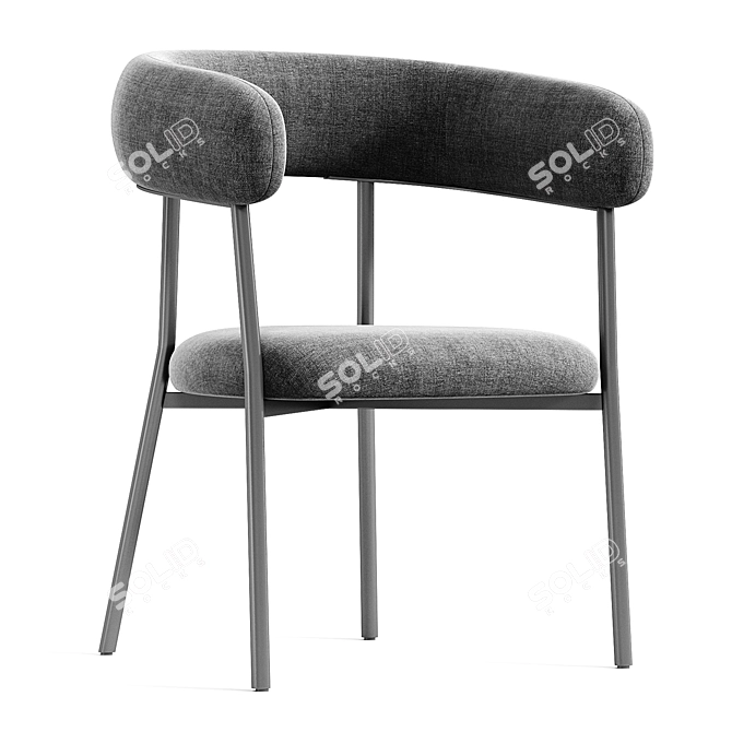 Sleek Oslo Armchair 2015 Model 3D model image 2