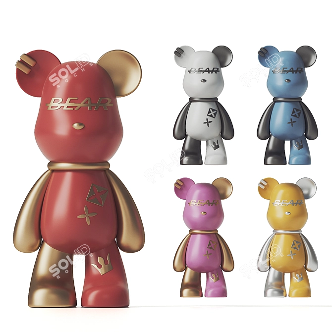 Bearbrick 3D Model Download Vue 3D model image 1