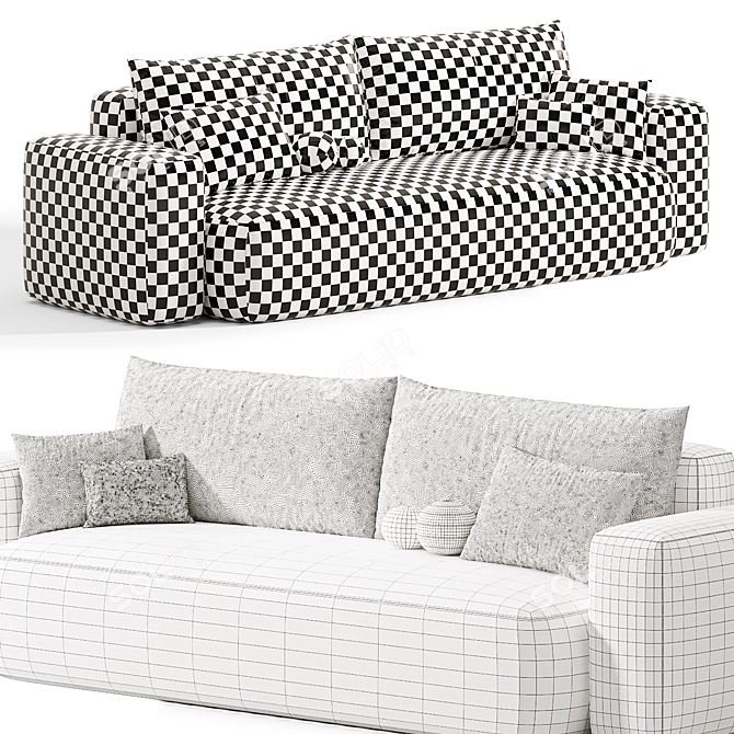 Elegant Mistral Sofa by Marac 3D model image 7