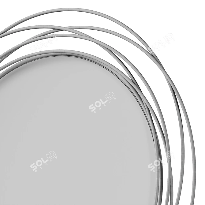 Modern Accent Mirror with Clean Lines 3D model image 5