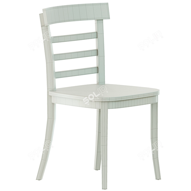 Elegant Liam Dining Chair 3D model image 6