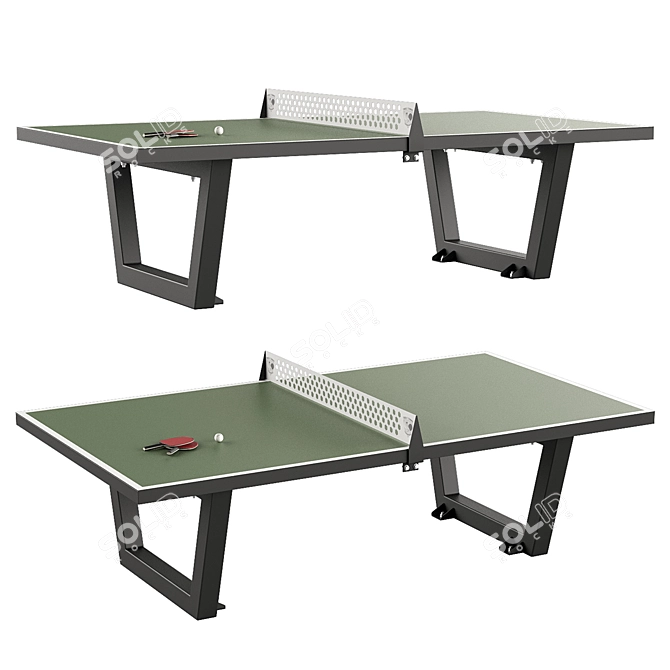 Multifunctional Ping Pong Table 3D model image 2