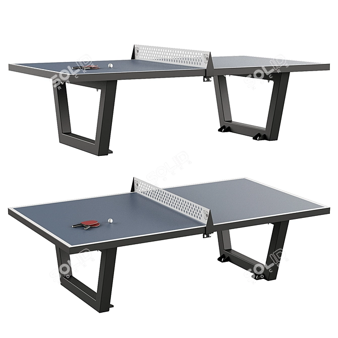 Multifunctional Ping Pong Table 3D model image 3