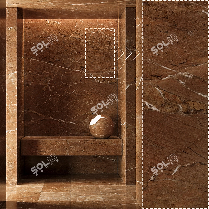 Corona Tile Marble Material Kit 3D model image 1