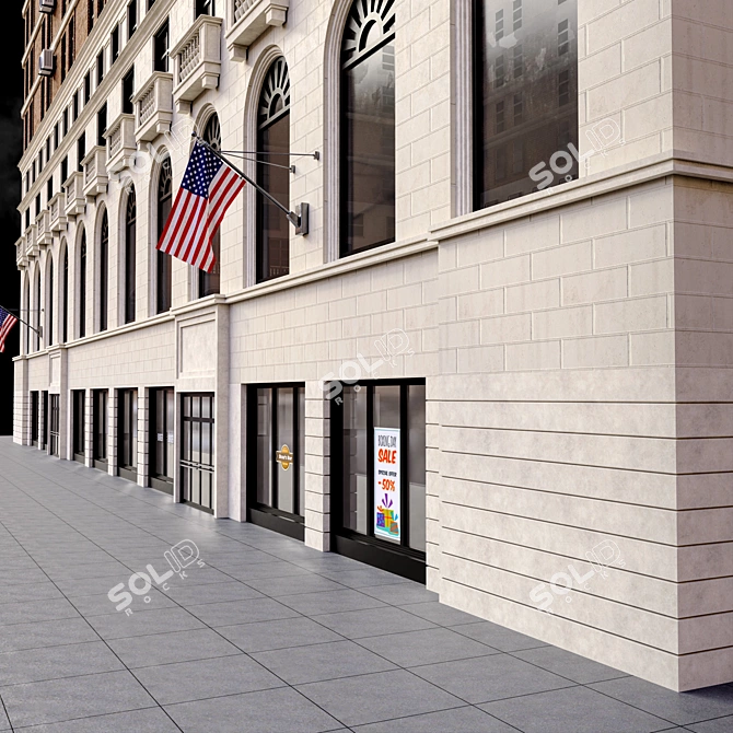 Architectural Exterior Building 3D Model 3D model image 5