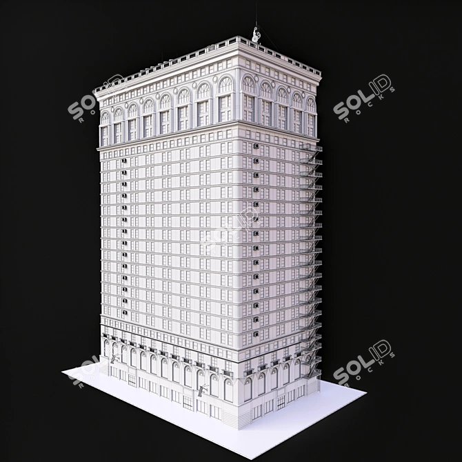 Architectural Exterior Building 3D Model 3D model image 6