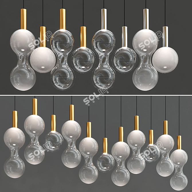 Sfera & Sfer’Otto LED Pendant Lamp 3D model image 2