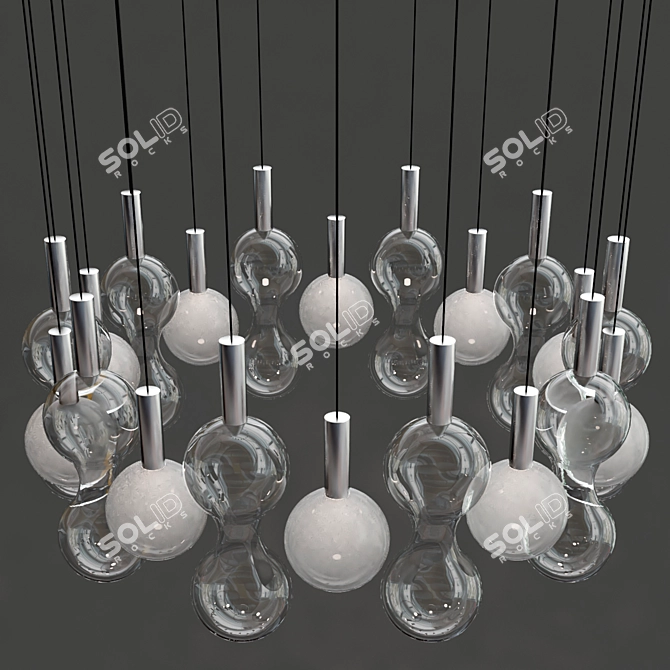 Sfera & Sfer’Otto LED Pendant Lamp 3D model image 3