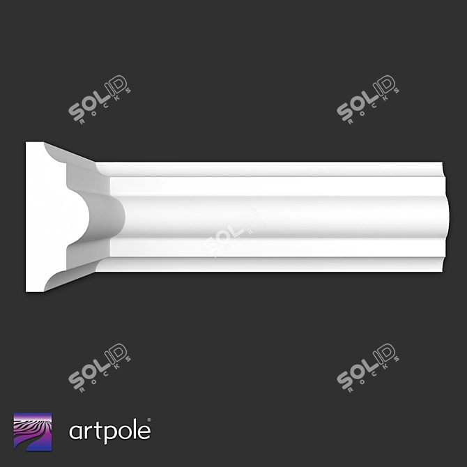 Gypsum Molding SMG431 H40x17mm 3D model image 1