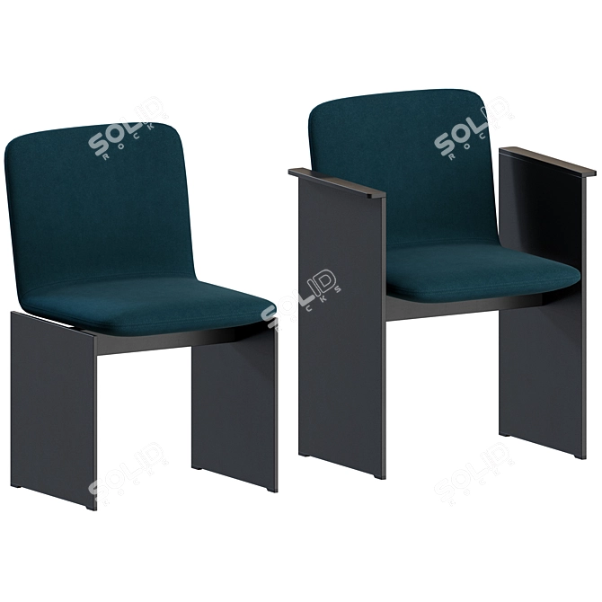 Sleek Modern Flutz Chair Design 3D model image 1