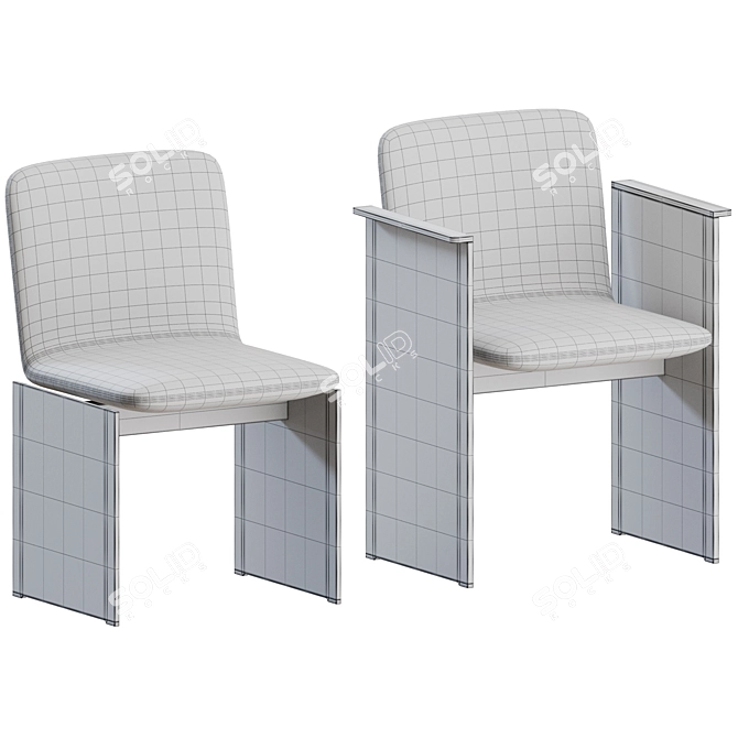 Sleek Modern Flutz Chair Design 3D model image 3