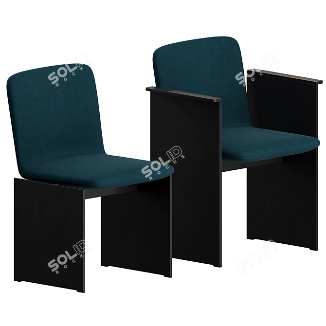 Sleek Modern Flutz Chair Design 3D model image 4