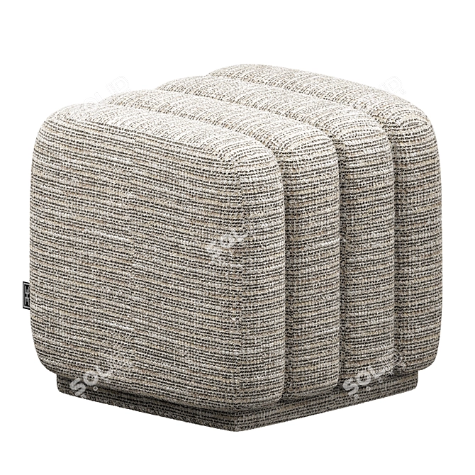 Luxury Eichholtz Ottoman поиской 3D model image 1