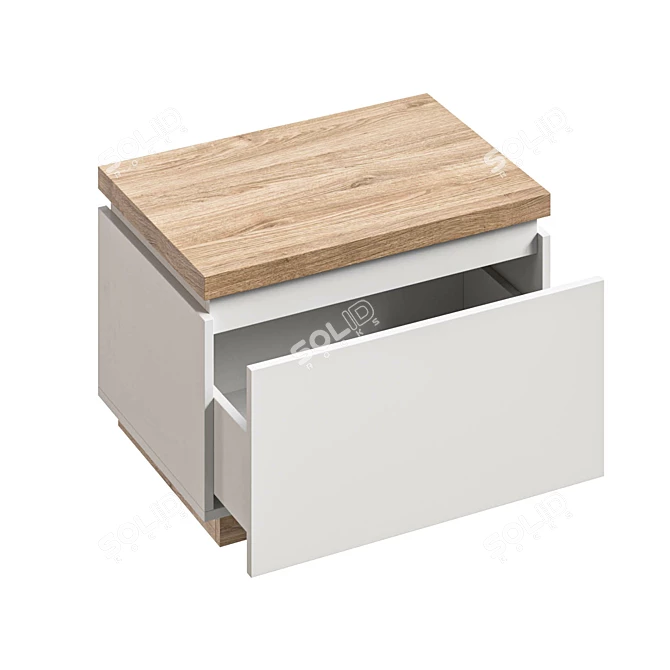 Elegant Issa Set of Drawers 3D model image 4