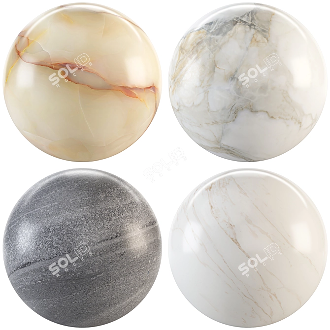 Luxury Stone Texture Collection 3D model image 1