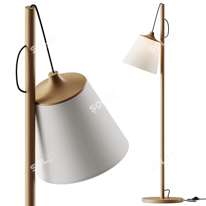 Muuto Pull Adjustable Floor Lamp 3D model image 1