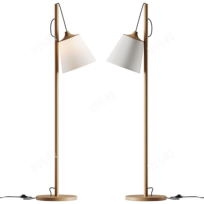 Muuto Pull Adjustable Floor Lamp 3D model image 2