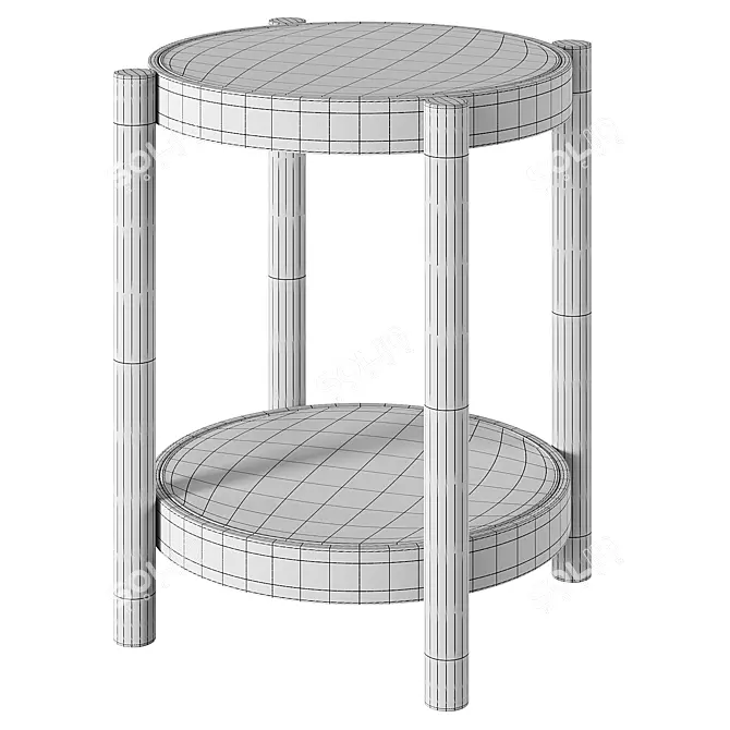 Double-Tier Coffee Table Cedak 3D model image 4