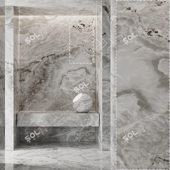 Marble Stone Texture Bundle 3D model image 1