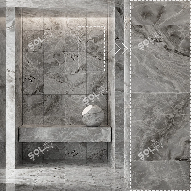 Marble Stone Texture Bundle 3D model image 4