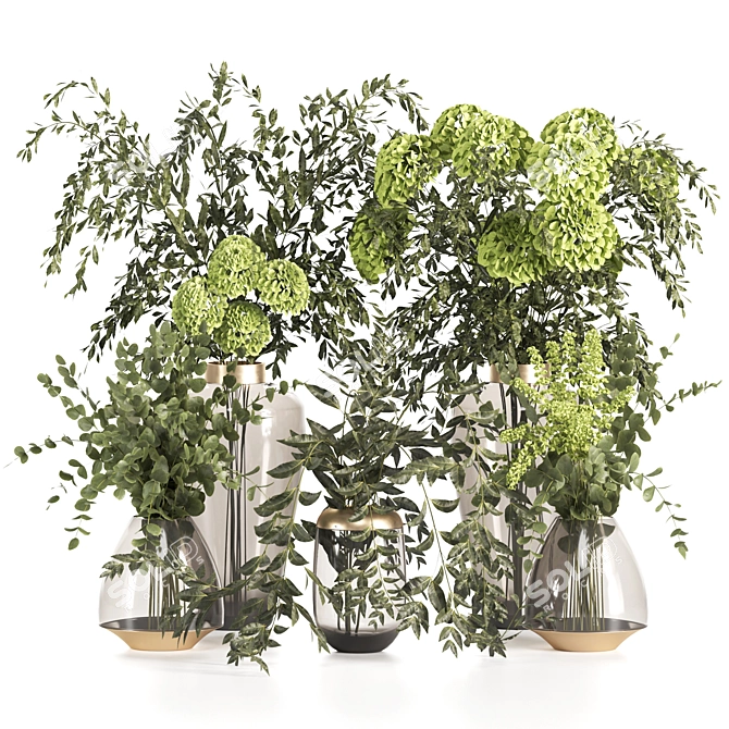 High-Quality Plants Bouquet Set 3D model image 1
