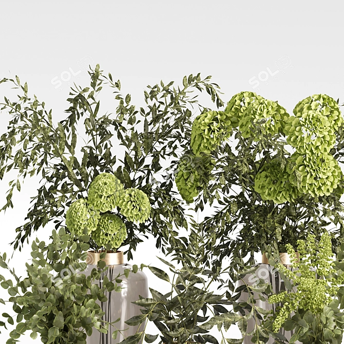 High-Quality Plants Bouquet Set 3D model image 4
