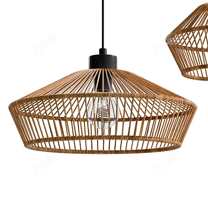 Lucide Yunkai Pendant Light Cluster 3D model image 5