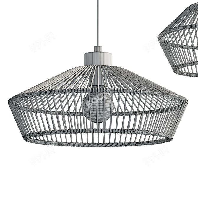 Lucide Yunkai Pendant Light Cluster 3D model image 6