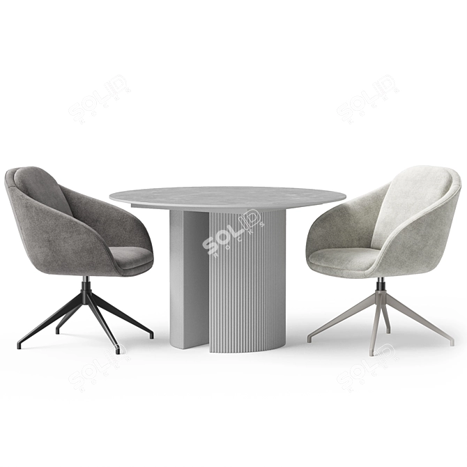 Gamble Chair and Marco Table 3D model image 3