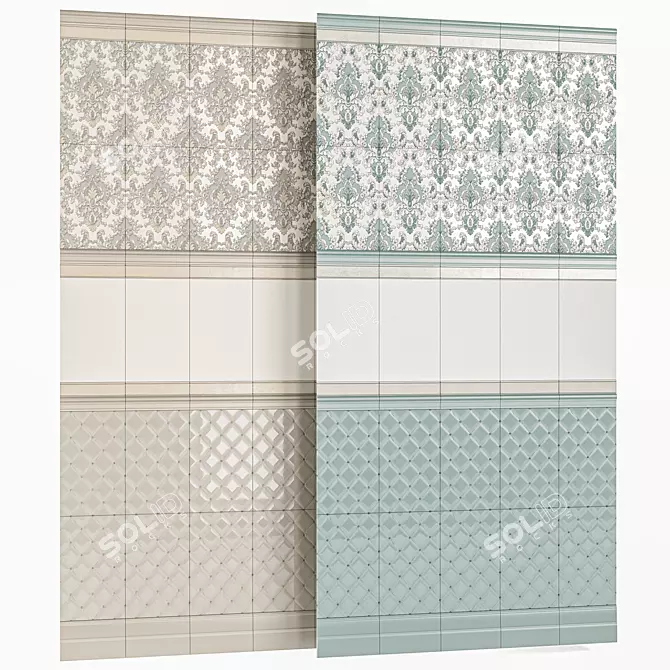 Bragansa Ceramic Tile Collection 3D model image 6