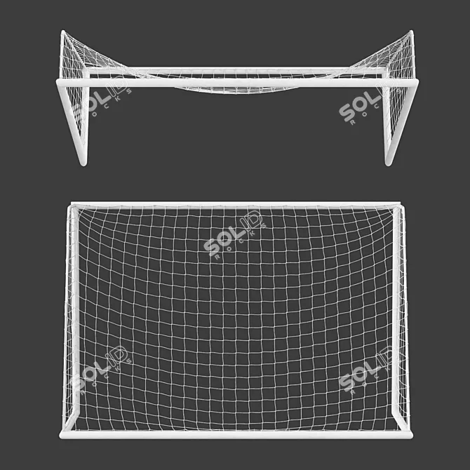 Indoor/Outdoor Mini Football Goal/Gate 3D model image 4