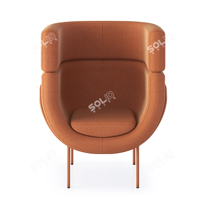 NID 2 Armchair: Modern Comfort 3D model image 3