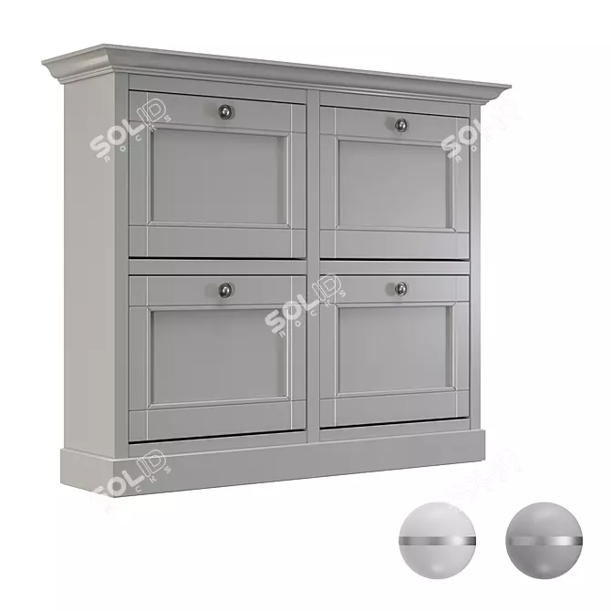 Dantone Home Shoe Cabinet 3D model image 1