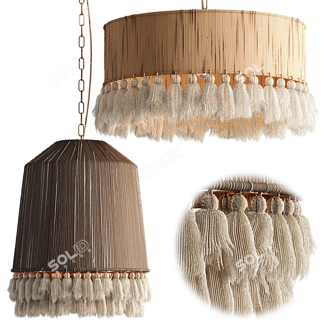 Boho Rara Pendant Lamp, 3D Model 3D model image 1