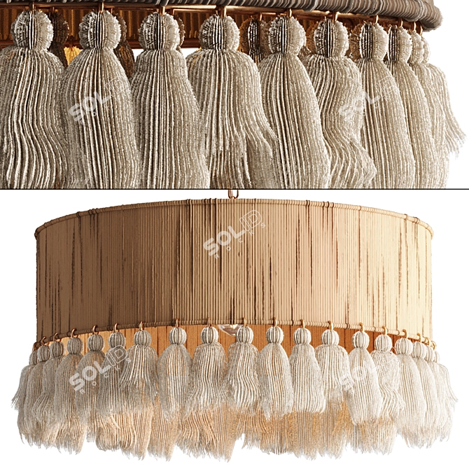 Boho Rara Pendant Lamp, 3D Model 3D model image 4