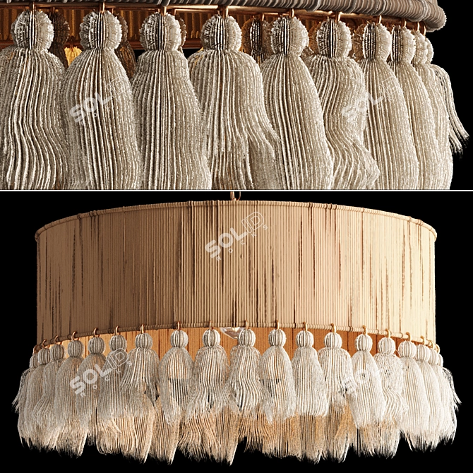 Boho Rara Pendant Lamp, 3D Model 3D model image 6