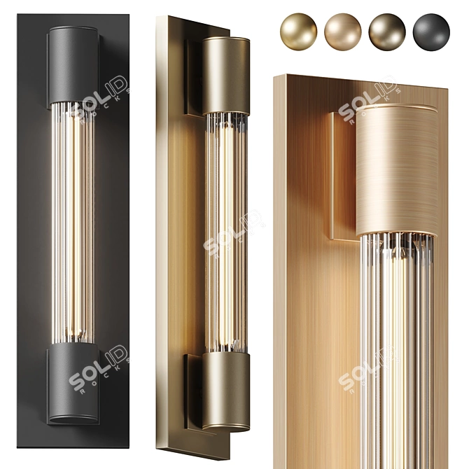 Elegant Riely Wall Sconce Beauty 3D model image 1