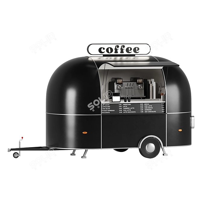 Mobile Coffee Truck Design Kit 3D model image 5