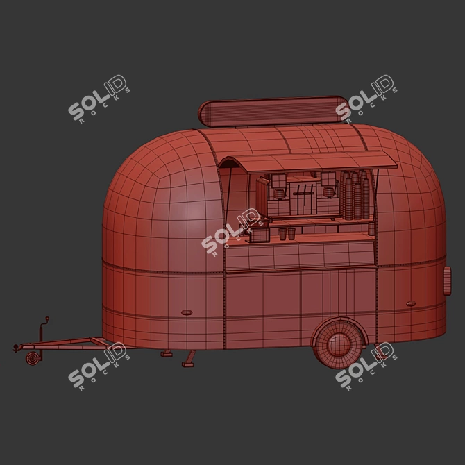 Mobile Coffee Truck Design Kit 3D model image 6