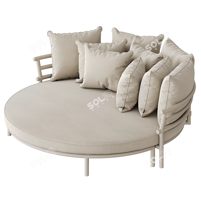  Stylish Outdoor Laguno Round Sofa 3D model image 2