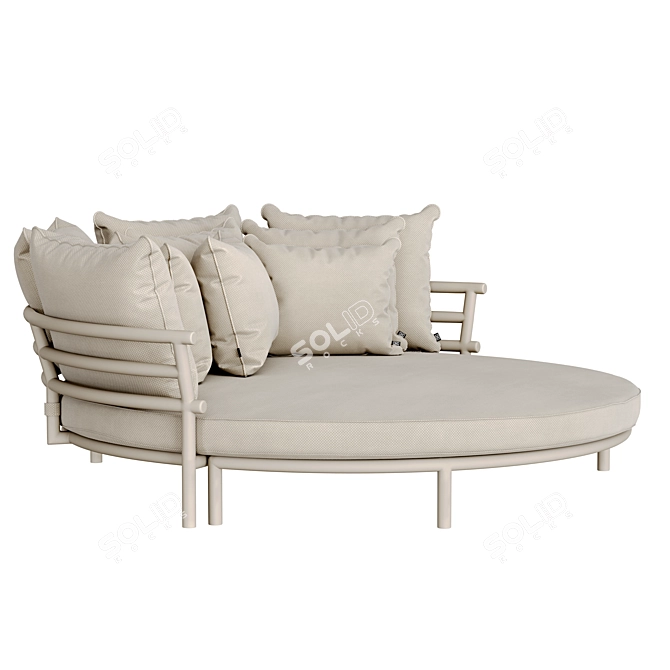  Stylish Outdoor Laguno Round Sofa 3D model image 3