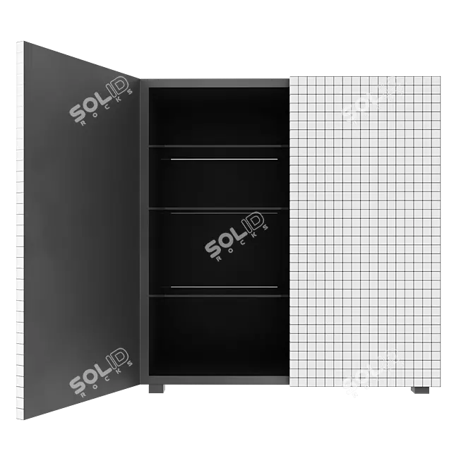  Modern Quaderna 757 Cupboard 3D model image 2