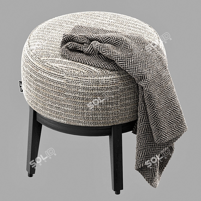 Eichholtz Jarrett Ottoman Stylish Design 3D model image 2