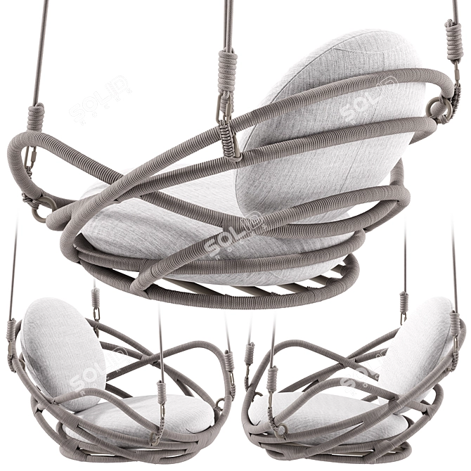 Brazilian Designer Pua Swing Sculpture 3D model image 5