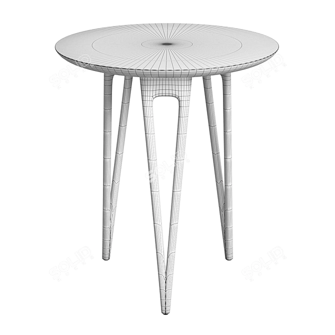  Hairpin Side Table: Stylish Design 3D model image 2