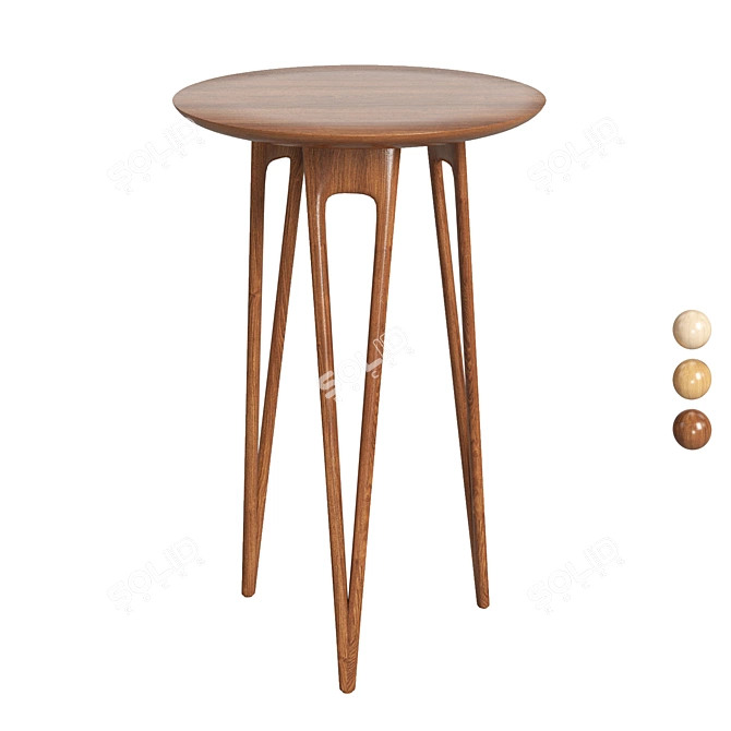  Hairpin Side Table: Stylish Design 3D model image 4